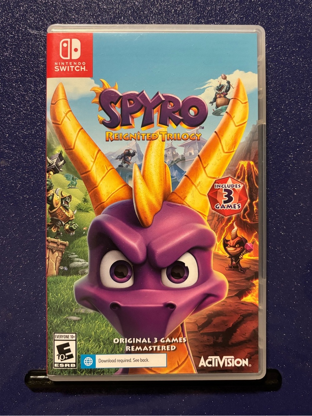 Nintendo Switch Spyro Reignited Trilogy Activision Game & Case